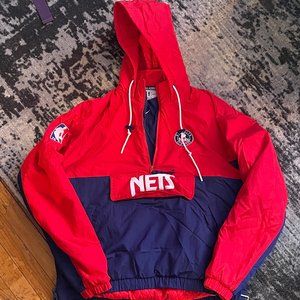 Brooklyn Nets 75th Anniversary Nike Pullover Winter Jacket - Mens Medium